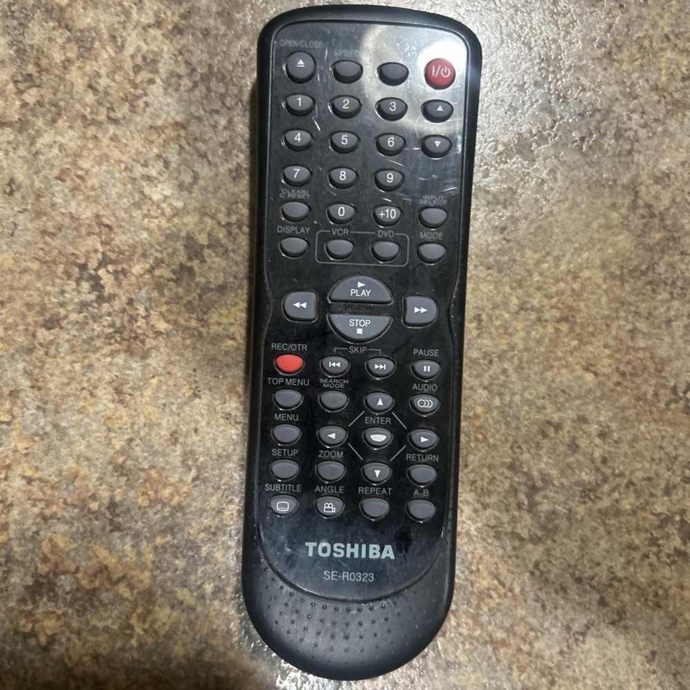 Genuine Toshiba SE-R0323 DVD VCR Remote Control for SD-V296 SD-V296KU